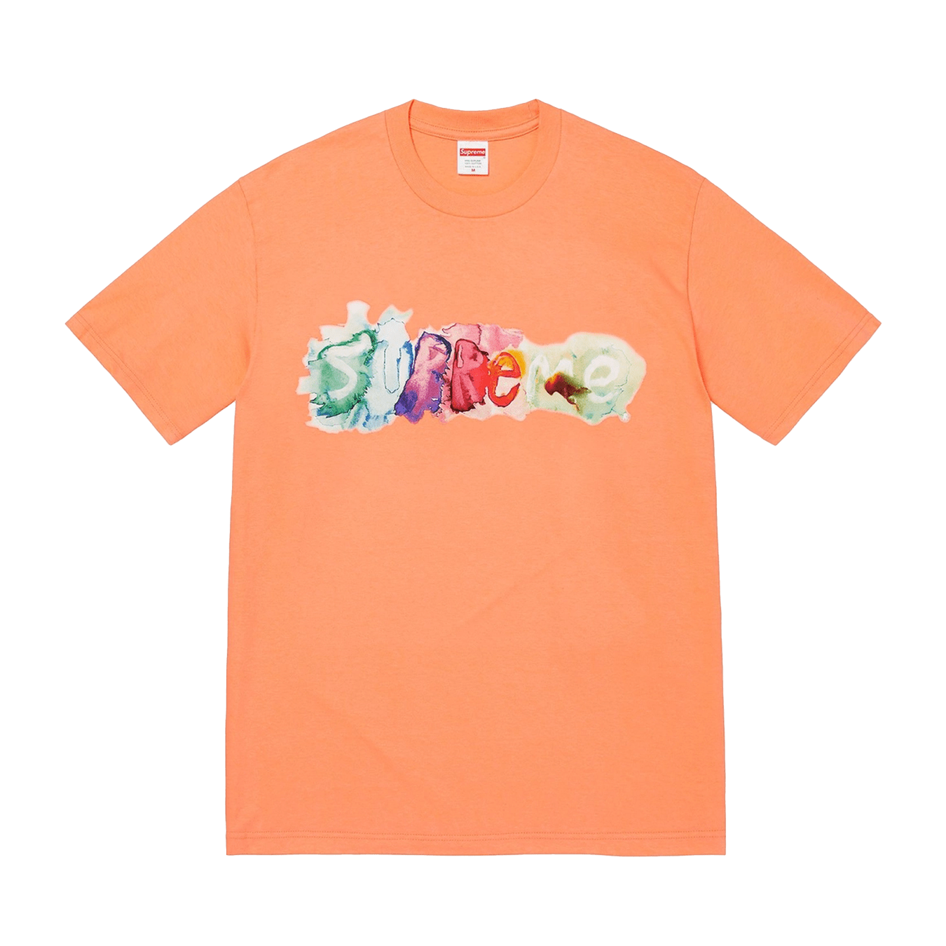 Supreme Watercolor Tee 'Peach' — XXS — Front View