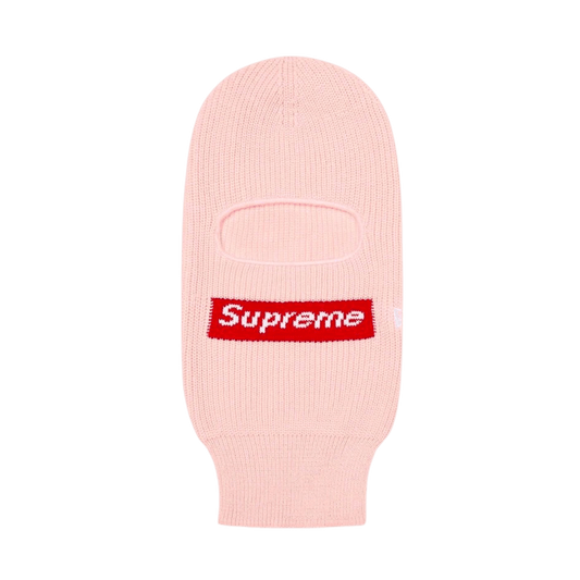Supreme x New Era Box Logo Balaclava 'Pink' — Front View