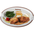 Supreme Chicken Dinner Plate Ashtray White — Front View