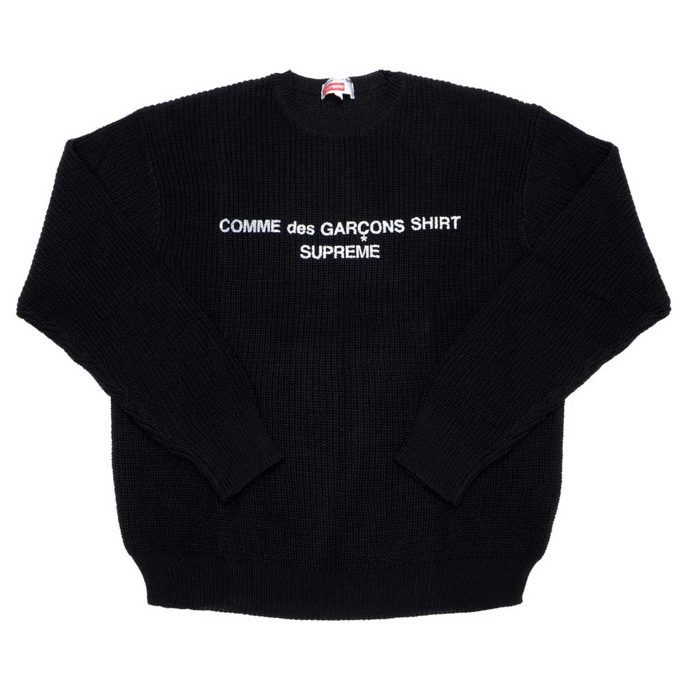 Supreme Comme des Garcons SHIRT Sweater Black — XXS — Front View