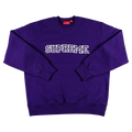 Supreme Shattered Logo Crewneck 'Purple' — XXS — Front View