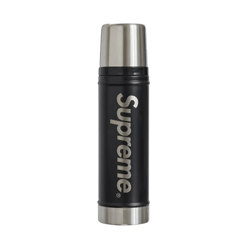 Supreme Stanley 20 oz. Vacuum Insulated Bottle Black — Front View
