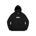 Supreme x Burberry Box Logo Hooded Sweatshirt 'Black' — XXS — Front View