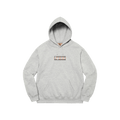 Supreme x Burberry Box Logo Hooded Sweatshirt 'Heather Grey' — XXS — Front View