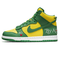 Supreme x Nike Dunk High SB 'By Any Means - Brazil' — UK 3 | EU 35.5 | US 3.5 — Front View