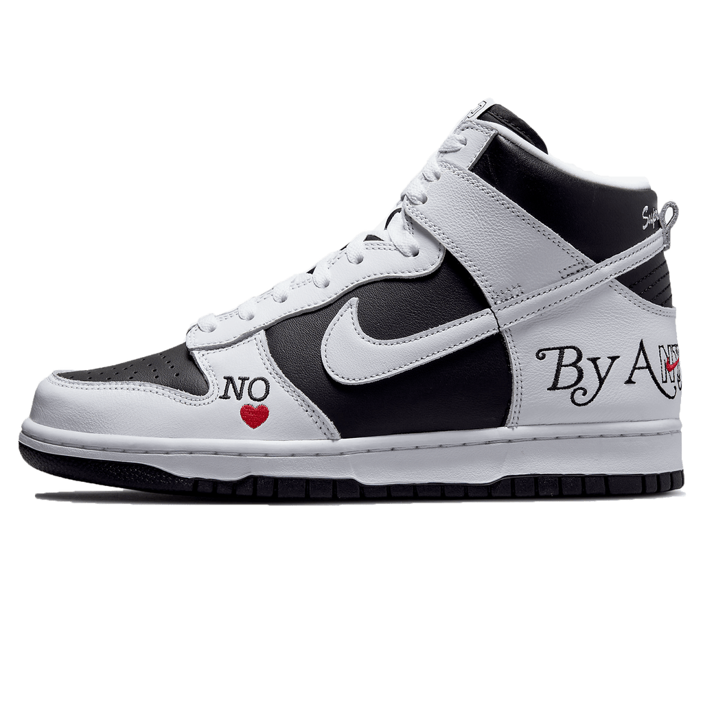 Supreme x Nike Dunk High SB 'By Any Means - Stormtrooper' — UK 3 | EU 35.5 | US 3.5 — Front View