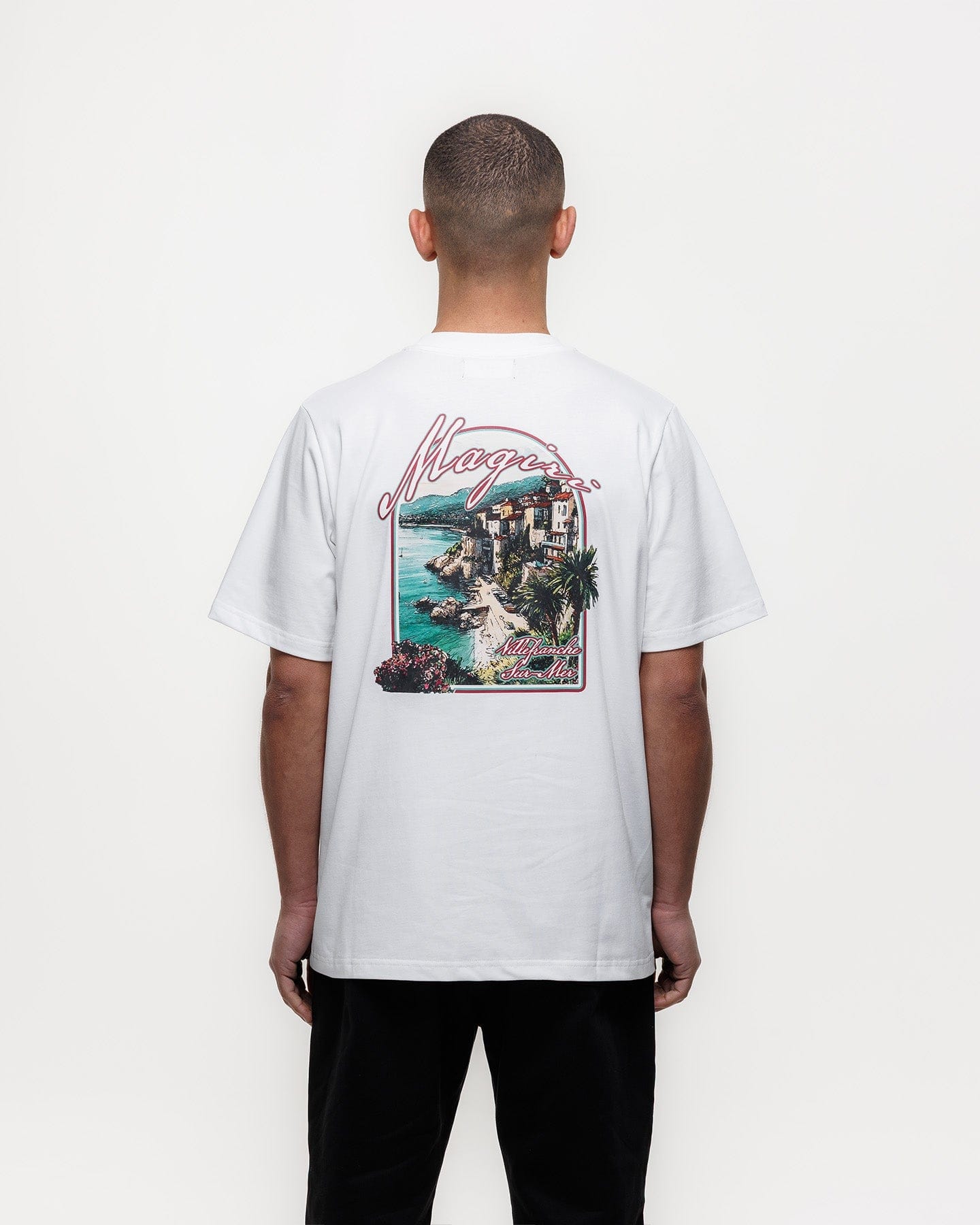 Magiri Sur Mur Printed T-Shirt 'White' — White — Size S — Detail View
