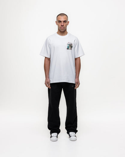Magiri Sur Mur Printed T-Shirt 'White' — White — Size S — Back View