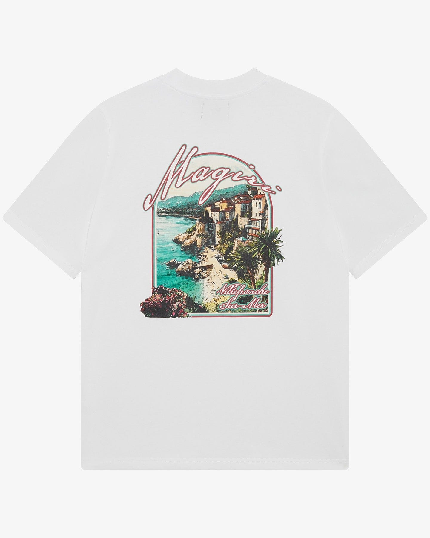 Magiri Sur Mur Printed T-Shirt 'White' — White — Size S — Side View