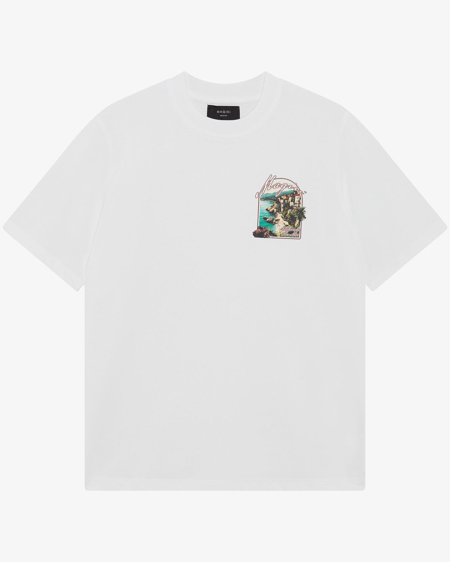 Magiri Sur Mur Printed T-Shirt 'White' — White — Size S — Front View