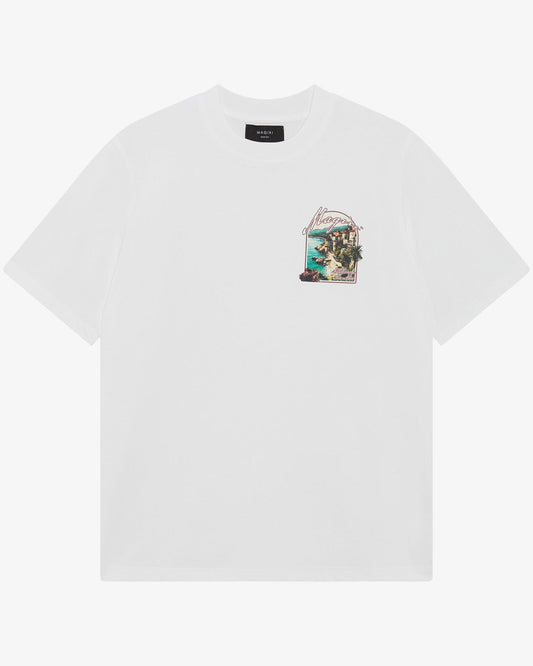 Magiri Sur Mur Printed T-Shirt 'White' — White — Size S — Front View