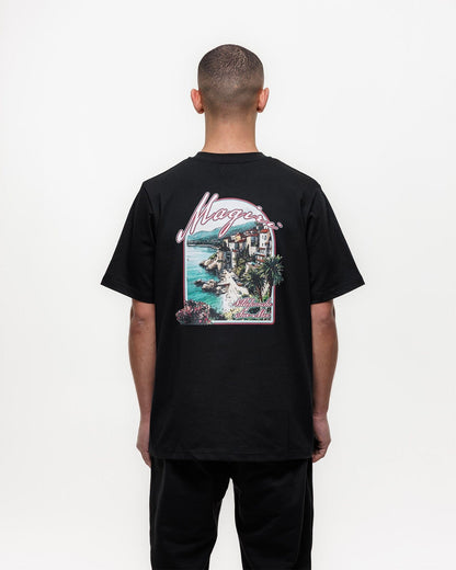 Magiri Sur Mur Printed T-Shirt 'Black' — Black — Size S — Detail View