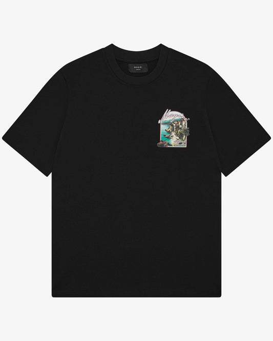 Magiri Sur Mur Printed T-Shirt 'Black' — Black — Size S — Front View