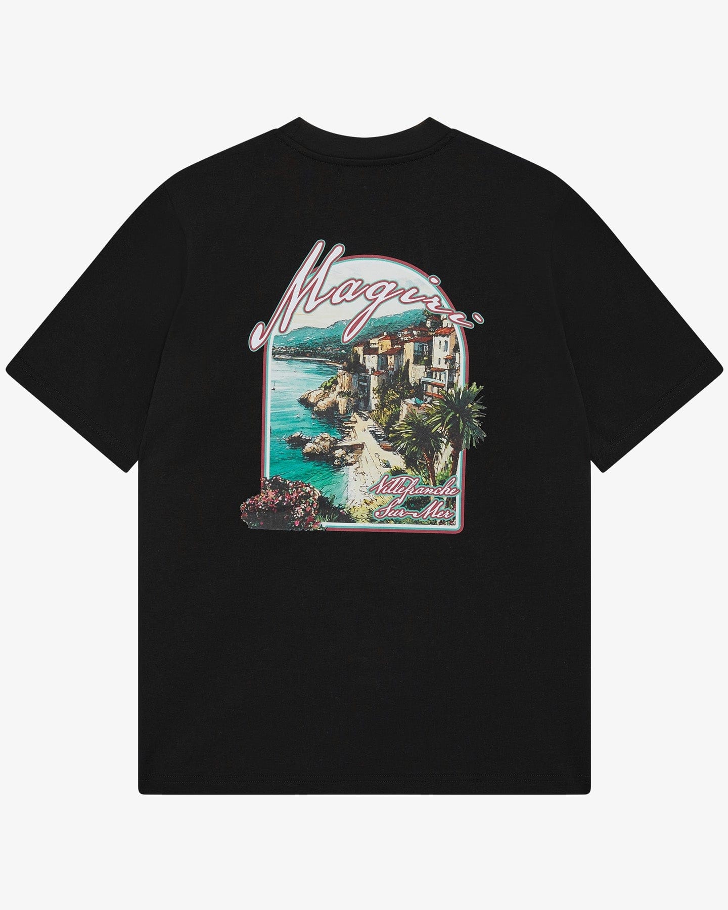 Magiri Sur Mur Printed T-Shirt 'Black' — Black — Size S — Side View