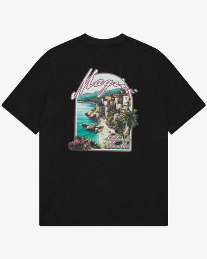 Magiri Sur Mur Printed T-Shirt 'Black' — Black — Size S — Side View