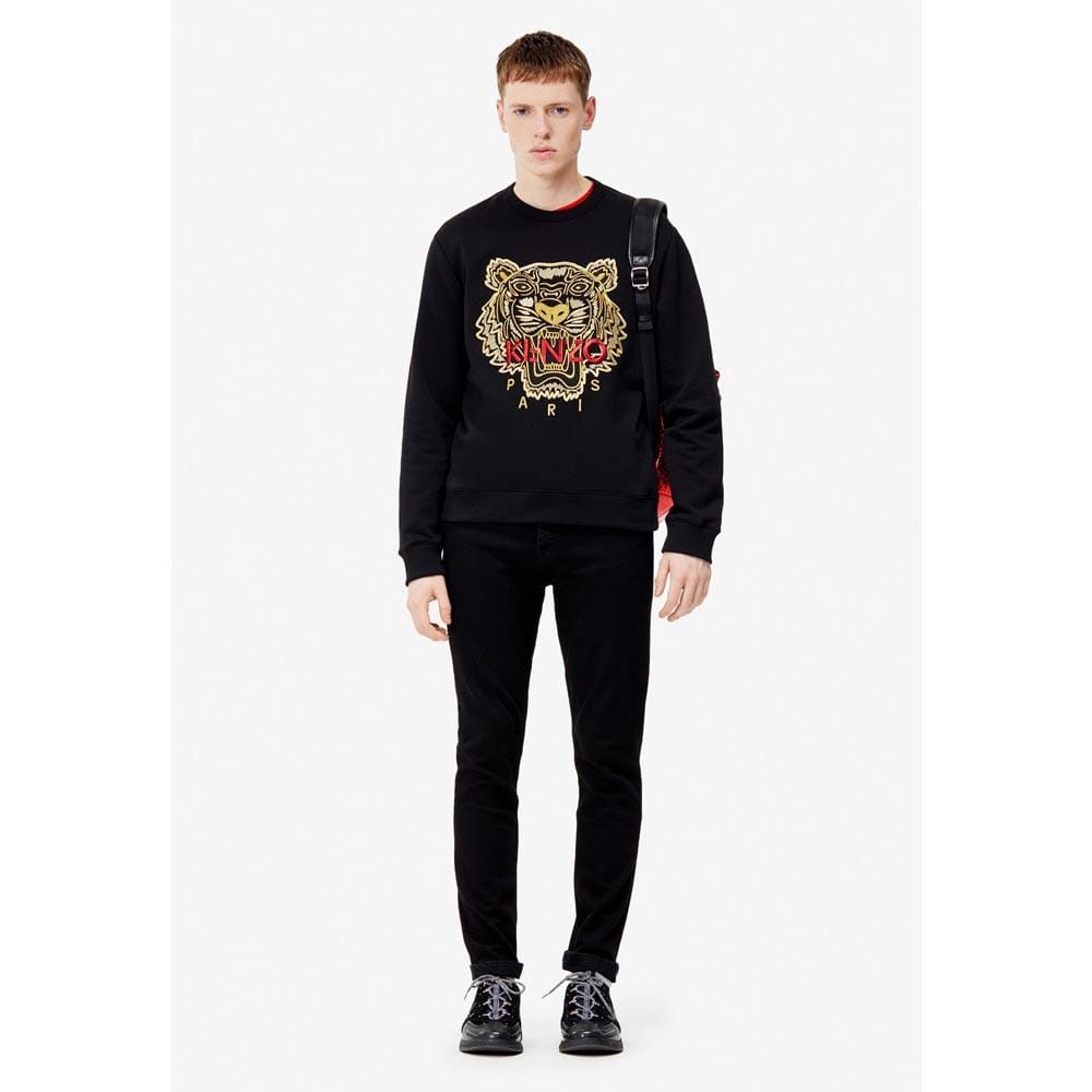 Kenzo Tiger Sweatshirt 'Exclusive Capsule' Black — XXS — Side View