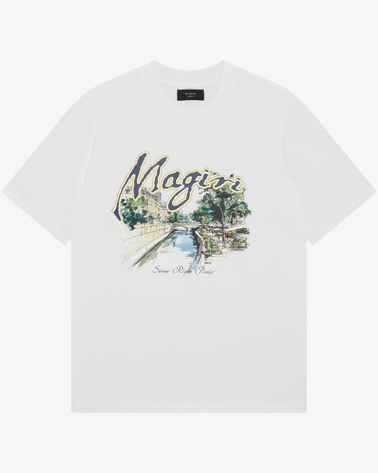 Magiri Seine River Printed T-Shirt 'White' — White — Size S — Front View