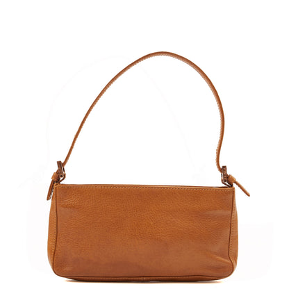 Fendi Shoulder Bag Shoulder Bag in Brown, Leather — Back View