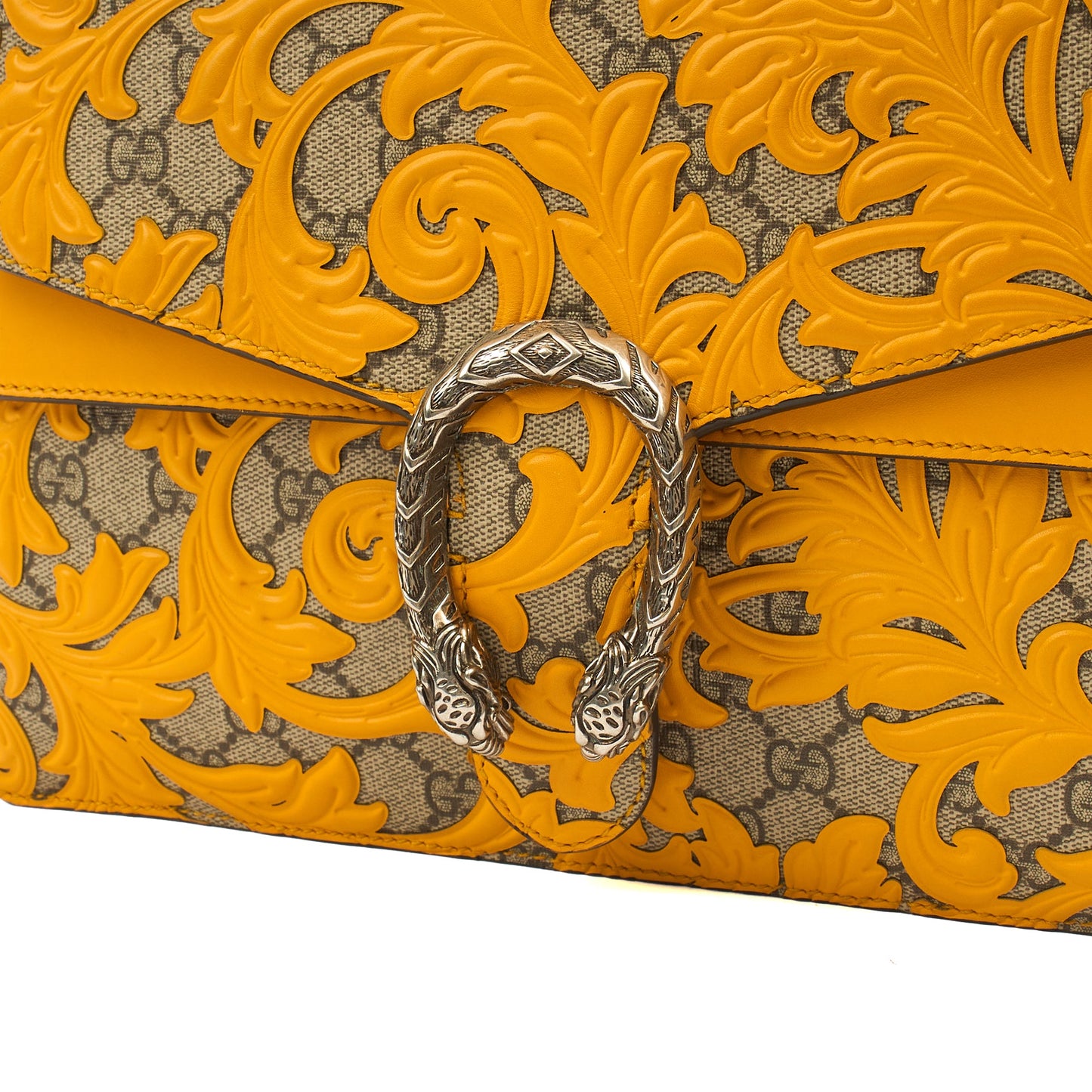 Gucci Shoulder Bag Dionysus - Medium in Yellow, Leather — Lifestyle View