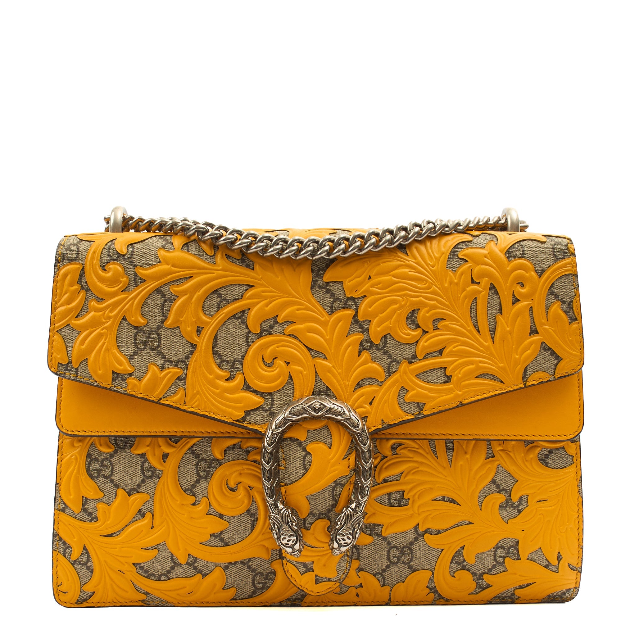 Gucci Shoulder Bag Dionysus - Medium in Yellow, Leather — Front View