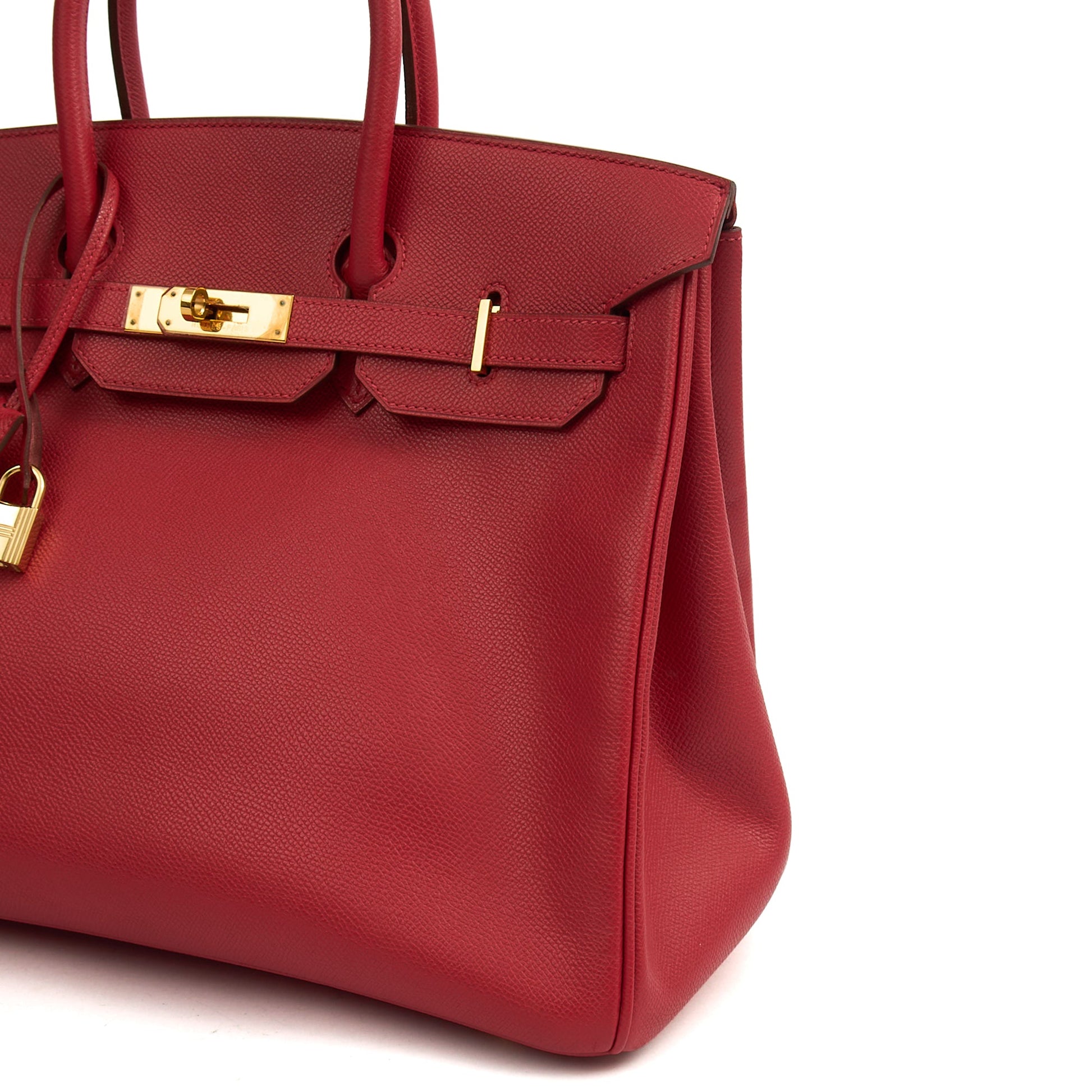 Hermes Birkin 35 in Rouge Casaque, Epsom Leather — Alternate View 31