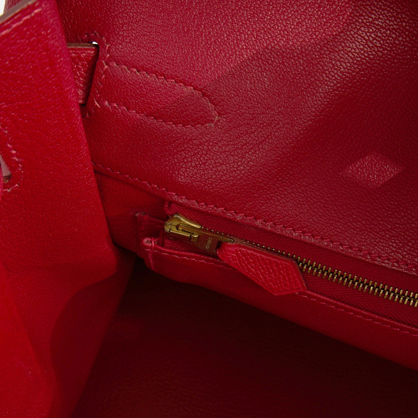 Hermes Birkin 35 in Rouge Casaque, Epsom Leather — Alternate View 10