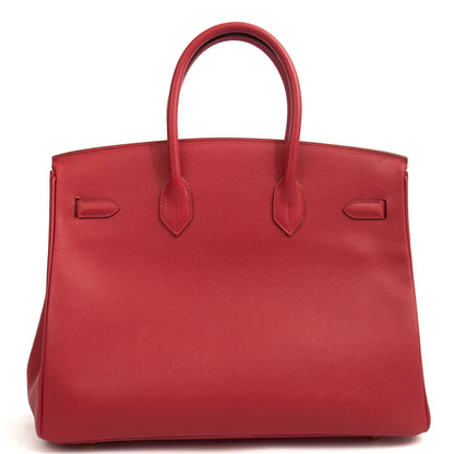 Hermes Birkin 35 in Rouge Casaque, Epsom Leather — Alternate View 15