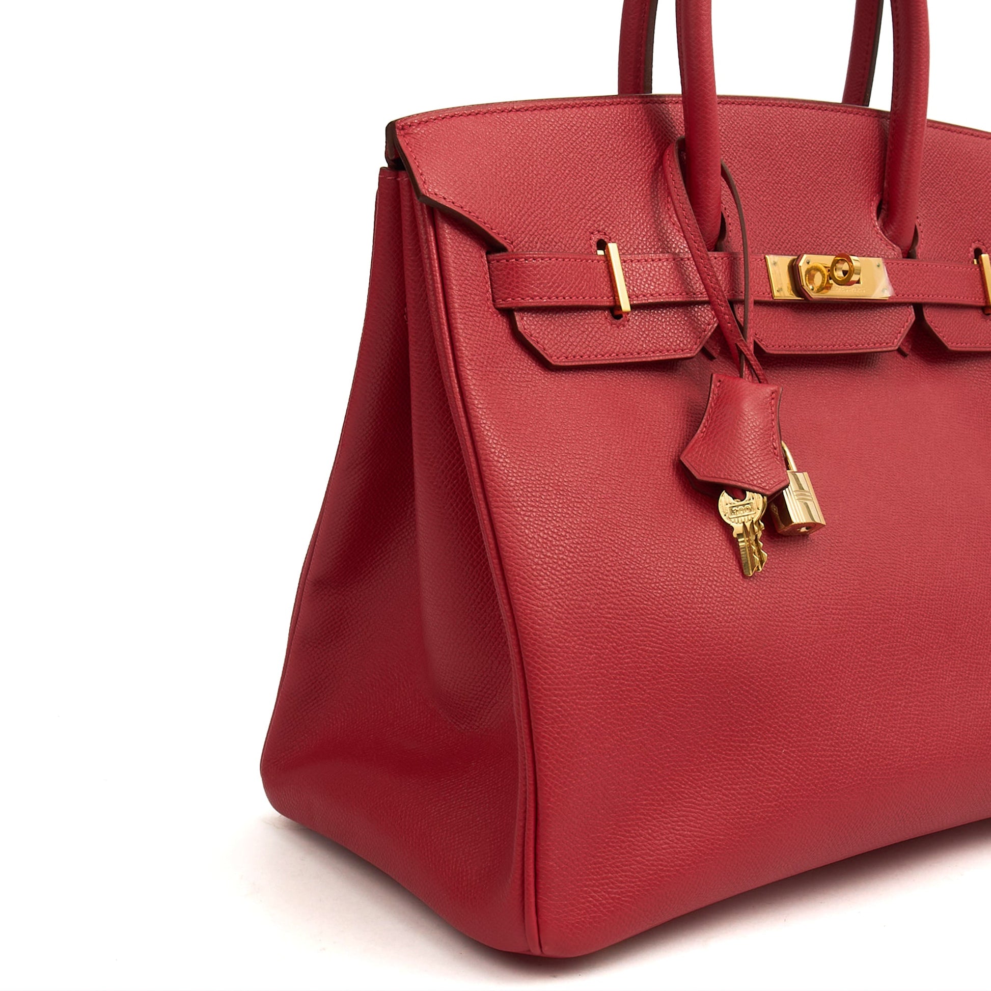 Hermes Birkin 35 in Rouge Casaque, Epsom Leather — Alternate View 29