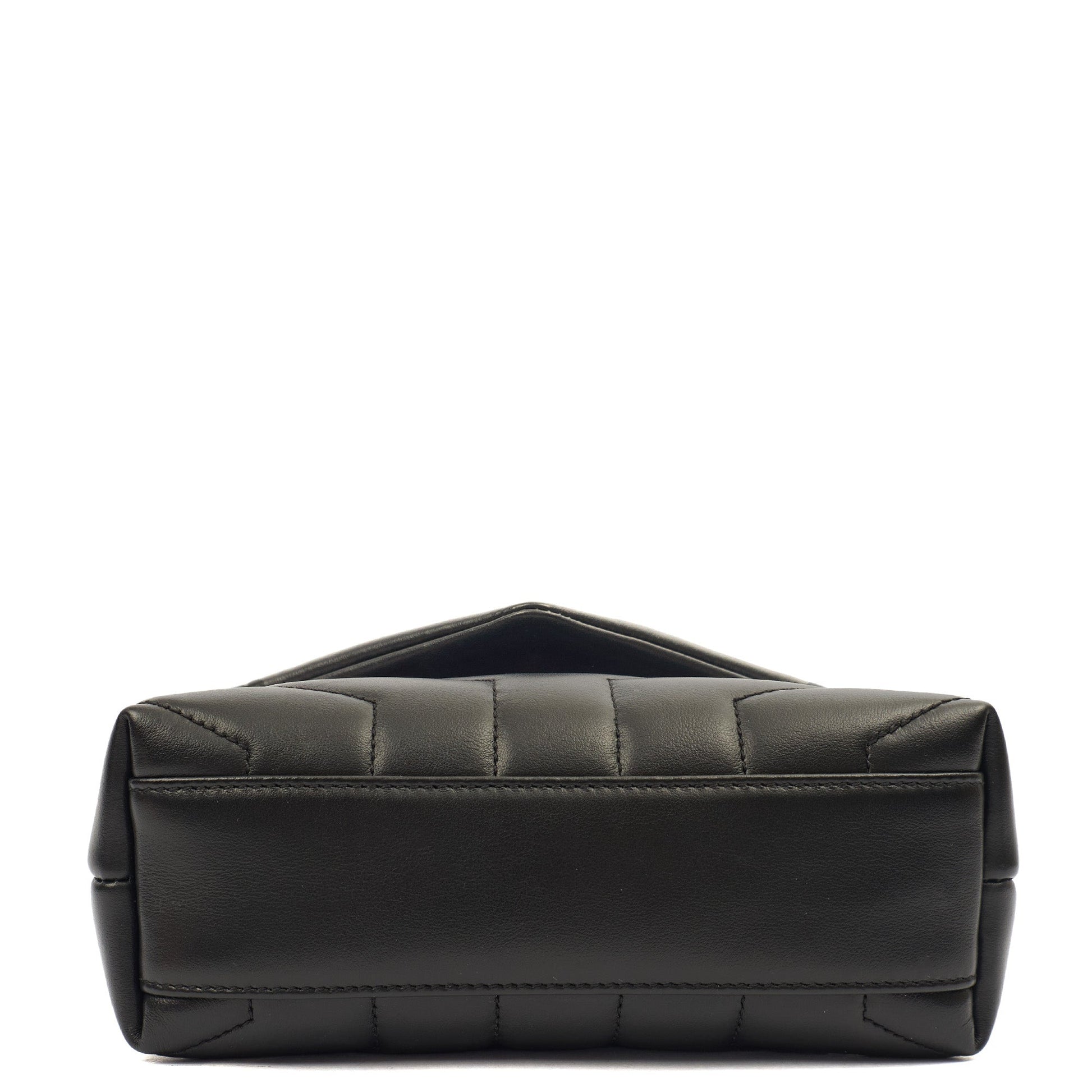 Saint Laurent Cross Body LouLou - Toy in Black, Leather — Detail View