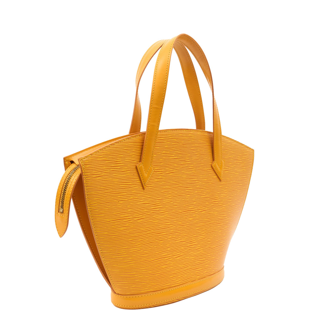 Louis Vuitton Tote Saint Jacques PM in Yellow, Epi Leather — Back View