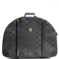 MCM Wheeled Luggage in Black, Canvas — Front View
