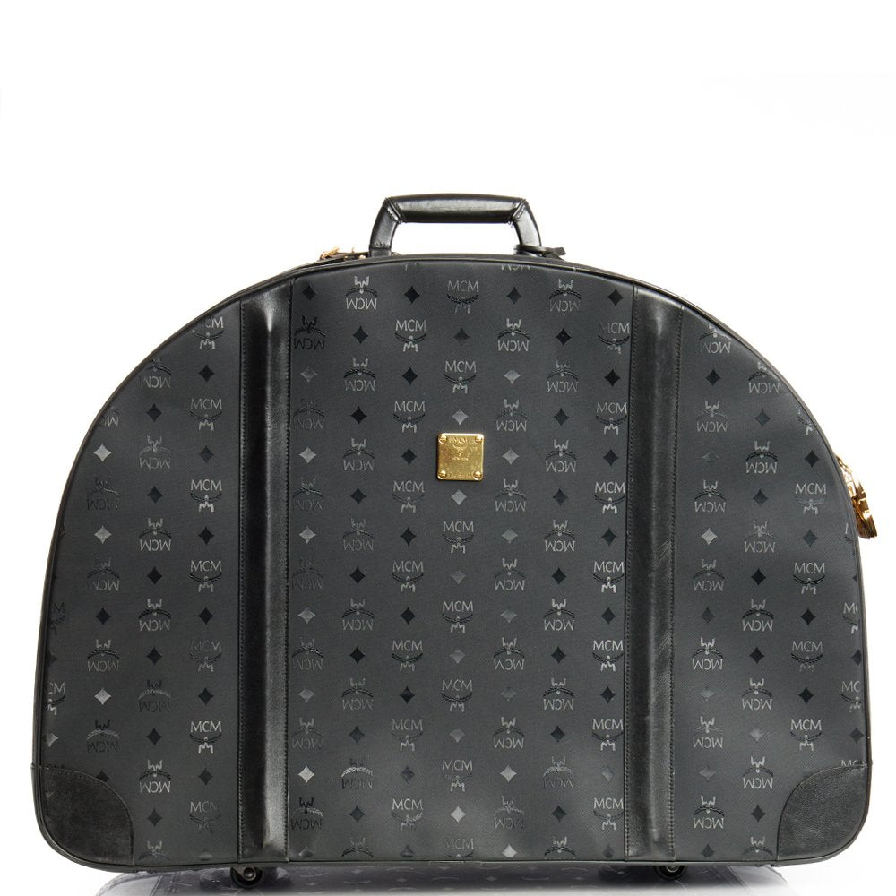 MCM Wheeled Luggage in Black, Canvas — Alternate View 7