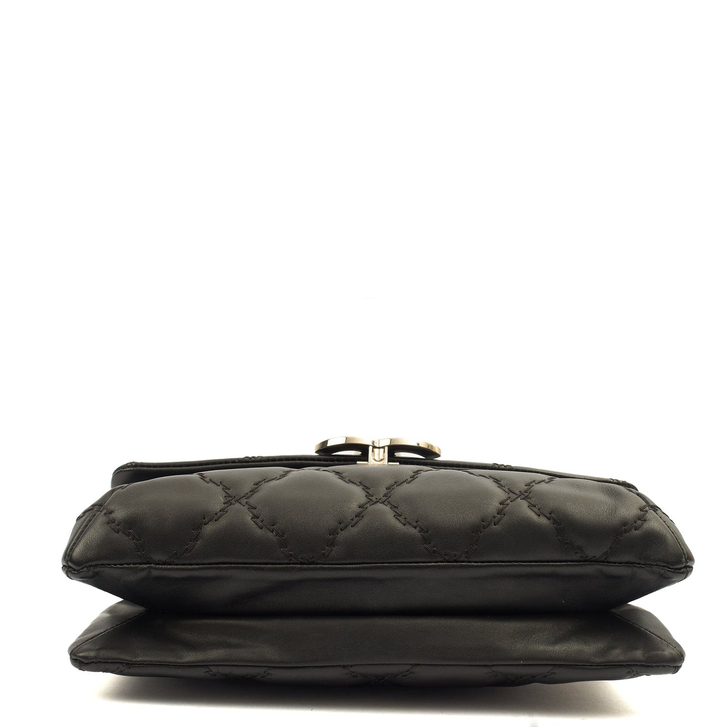 Chanel Cross Body Flap Bag in Black, Calfskin Leather — Alternate View 12