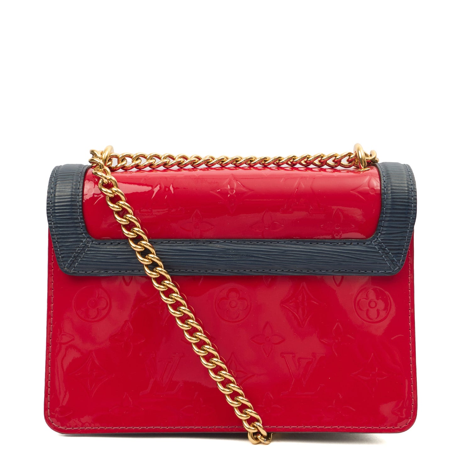 Louis Vuitton Shoulder Bag Wynwood in Red, Patent Leather — Top View