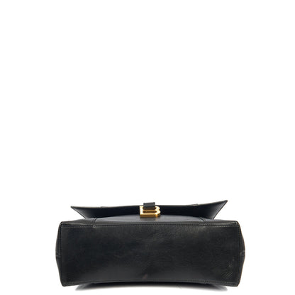 Balenciaga Shoulder Bag Downtown - Small in Black, Veau (Calfskin) — Detail View