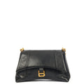 Balenciaga Shoulder Bag Downtown - Small in Black, Veau (Calfskin) — Front View