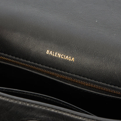 Balenciaga Shoulder Bag Downtown - Small in Black, Veau (Calfskin) — Alternate View 8