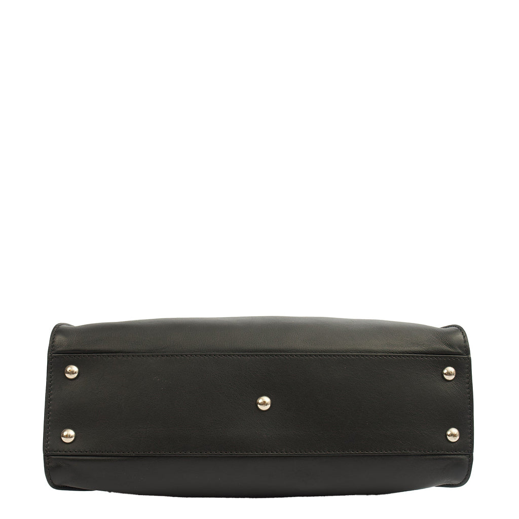 Fendi Top Handle Peekaboo - Medium in Black, Leather — Alternate View 10