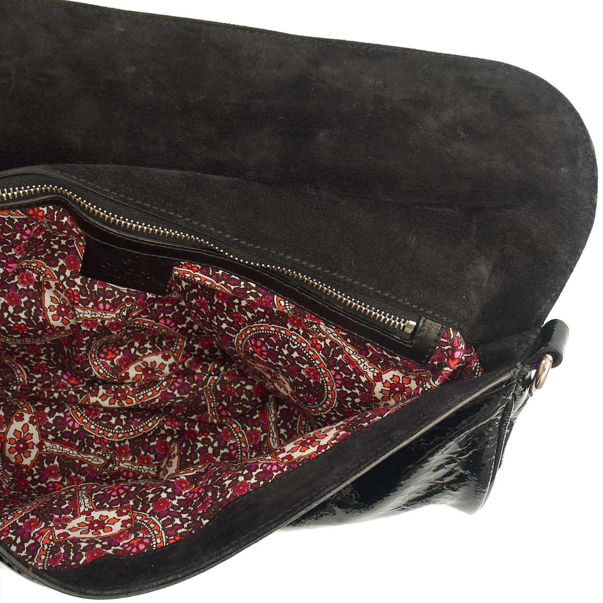 Gucci Shoulder Bag Vintage Shoulder Bag in Black, Patent Leather — Alternate View 21