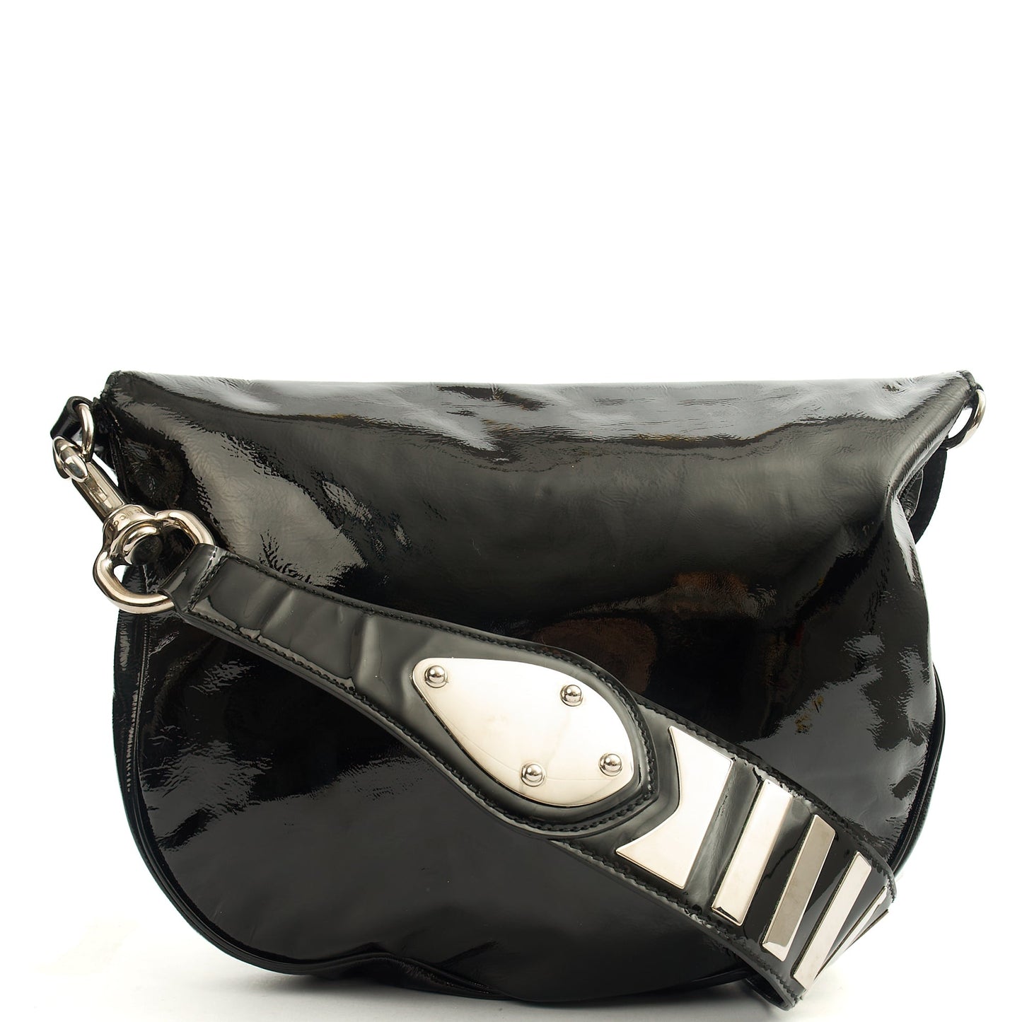 Gucci Shoulder Bag Vintage Shoulder Bag in Black, Patent Leather — Alternate View 17