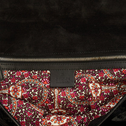 Gucci Shoulder Bag Vintage Shoulder Bag in Black, Patent Leather — Lifestyle View