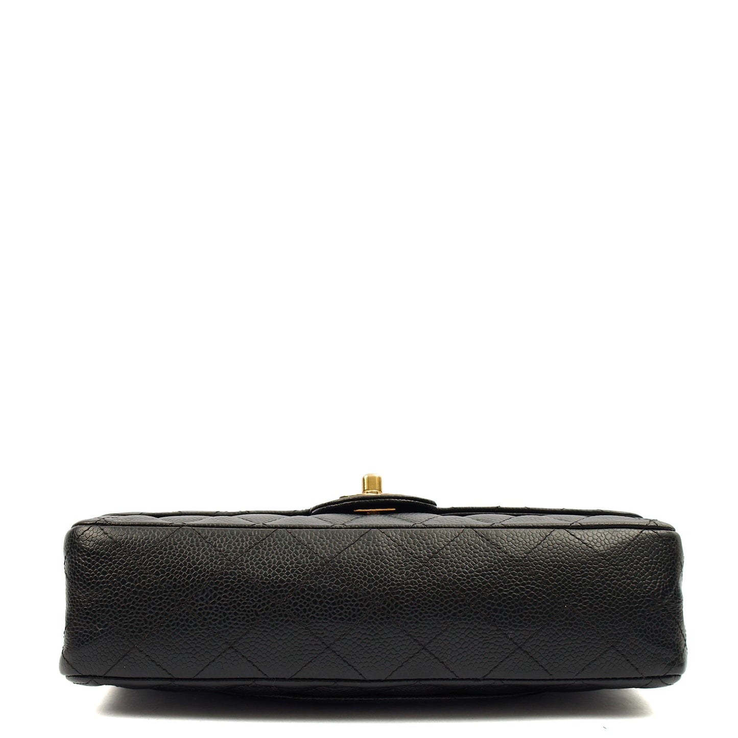 Chanel Shoulder Bag Classic Double Flap - Medium in Black, Caviar Leather — Alternate View 14