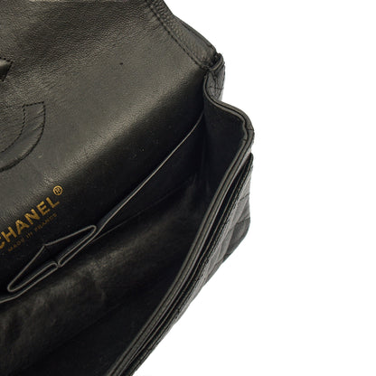 Chanel Shoulder Bag Classic Double Flap - Medium in Black, Caviar Leather — Alternate View 10