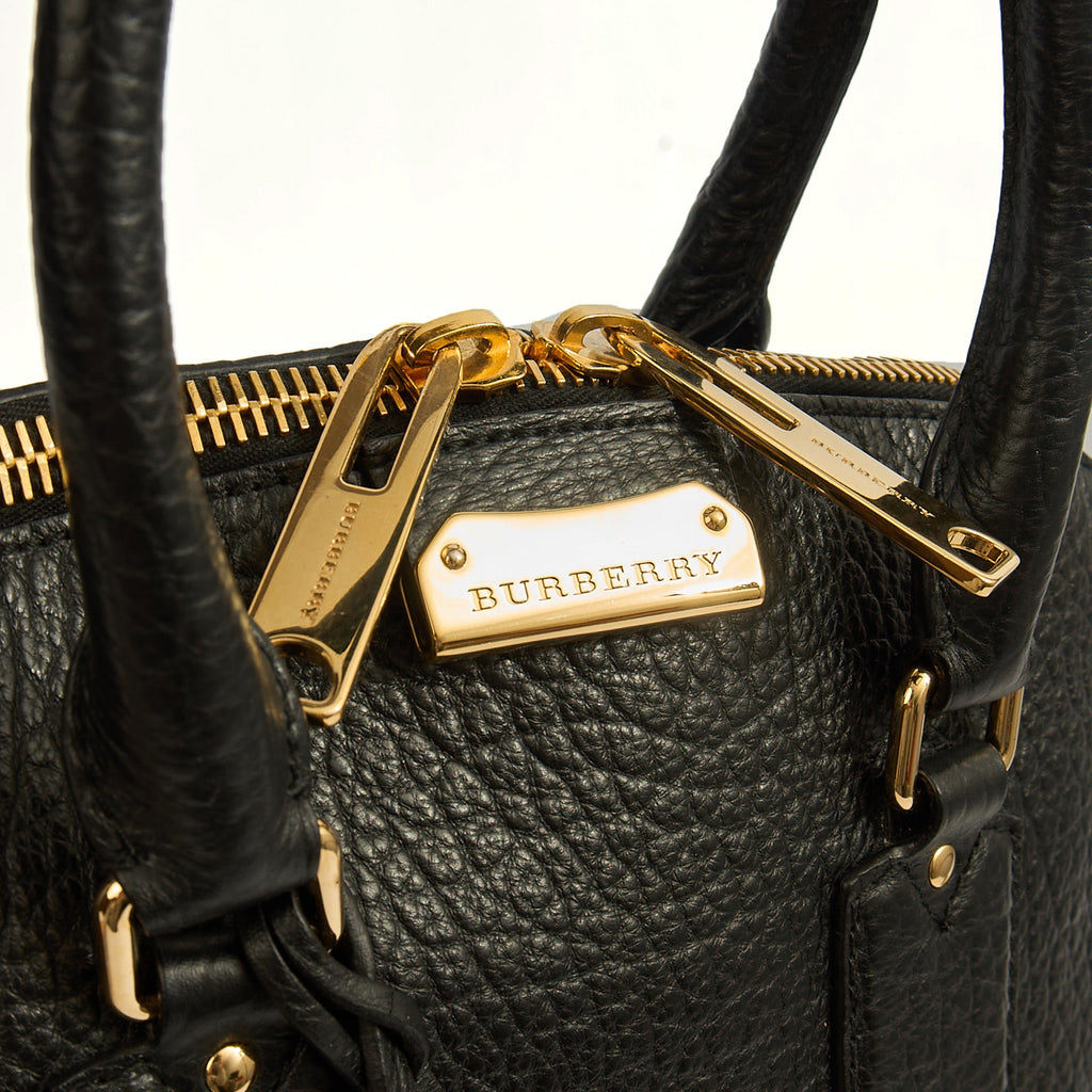 Burberry Tote Orchard Bowling Bag - Large in Black, Leather — Lifestyle View