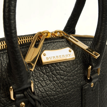 Burberry Tote Orchard Bowling Bag - Large in Black, Leather — Lifestyle View