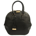 Burberry Tote Orchard Bowling Bag - Large in Black, Leather — Front View
