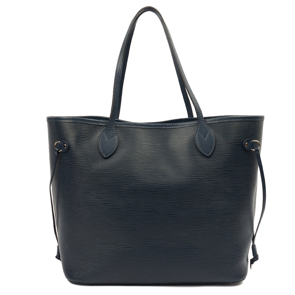 Louis Vuitton Tote Neverfull MM in Blue, Epi Leather — Alternate View 11