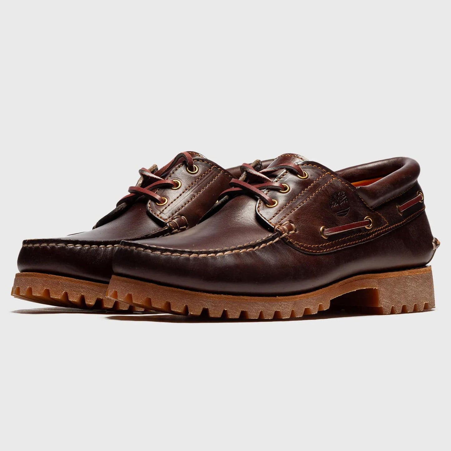 Timberland 3 Eye Lug Boat Shoe 'Brown' — UK 4.5 | EU 37 1/2 | US 5 — Back View