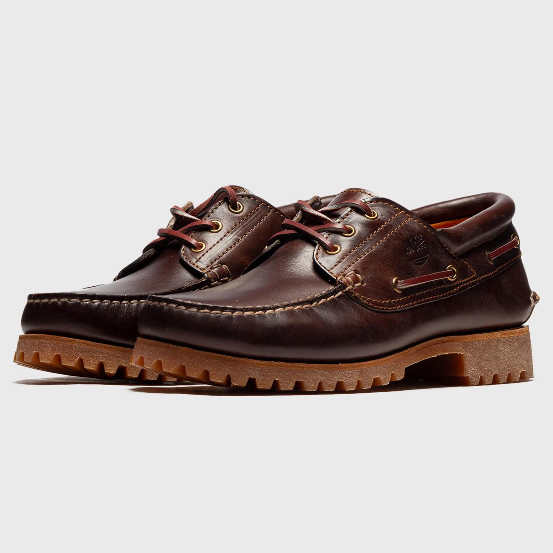 Timberland 3 Eye Lug Boat Shoe 'Brown' — UK 4.5 | EU 37 1/2 | US 5 — Back View