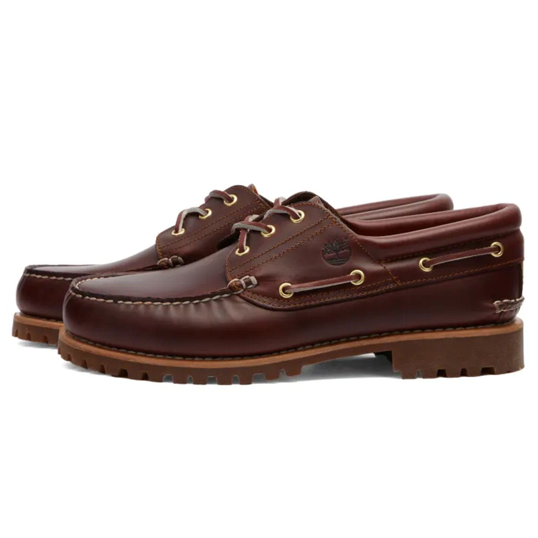 Timberland 3 Eye Lug Boat Shoe 'Burgundy' — UK 4.5 | EU 37 1/2 | US 5 — Side View
